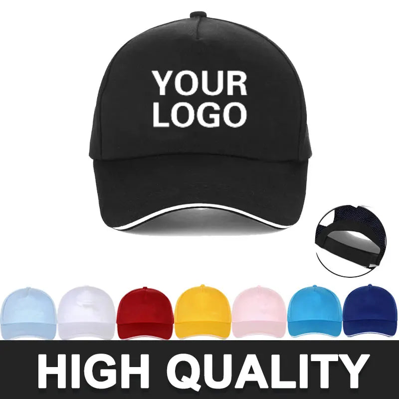 Custom Baseball Caps For Men Woman Hat Custom Logo Men's cap  Print Text Trucker Hat  designer cap men hats for women