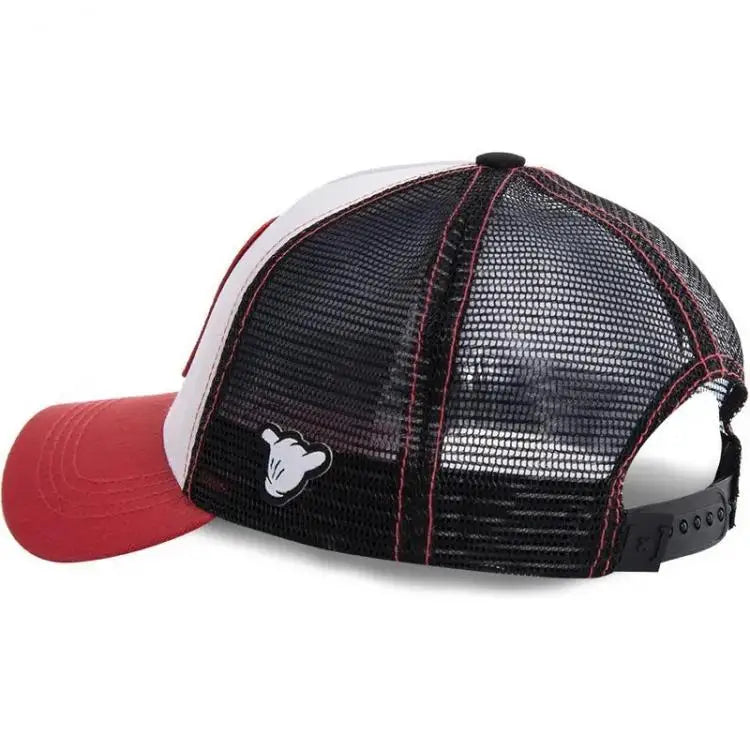 Mickey Cartoon Baseball Cap Cute Donald Duck Cotton Snapback Mesh Trucker Hat Hiphop Sun Protection Unisex Boy Girl Gifts