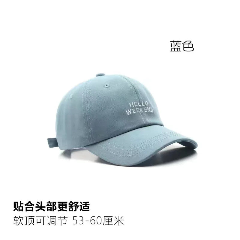 Women Baseball Cap Fashion Spring Summer Oversized Embroidered Letters Curved Brim Daily Wear Outdoor Sports For Big Head