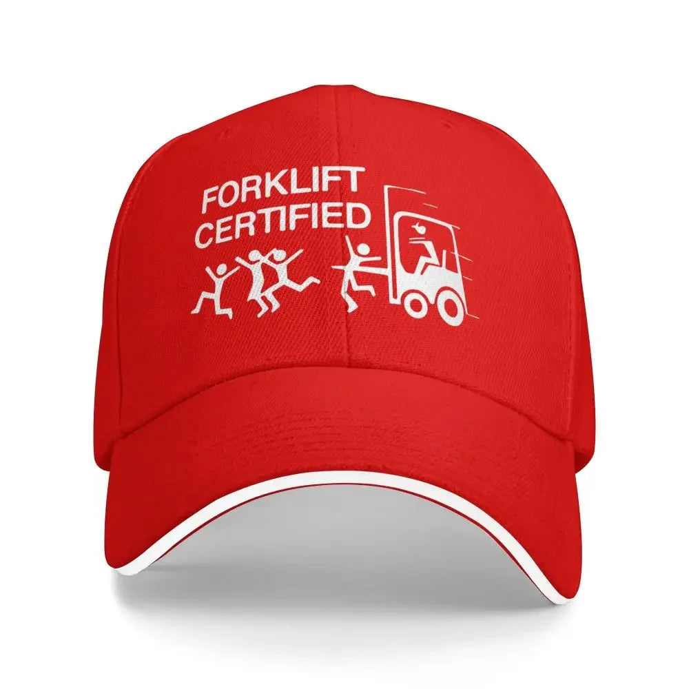 Baseball Caps Funny Forklift Operator Forklift Certified Casquette Outdoor Unisex Spring Caps