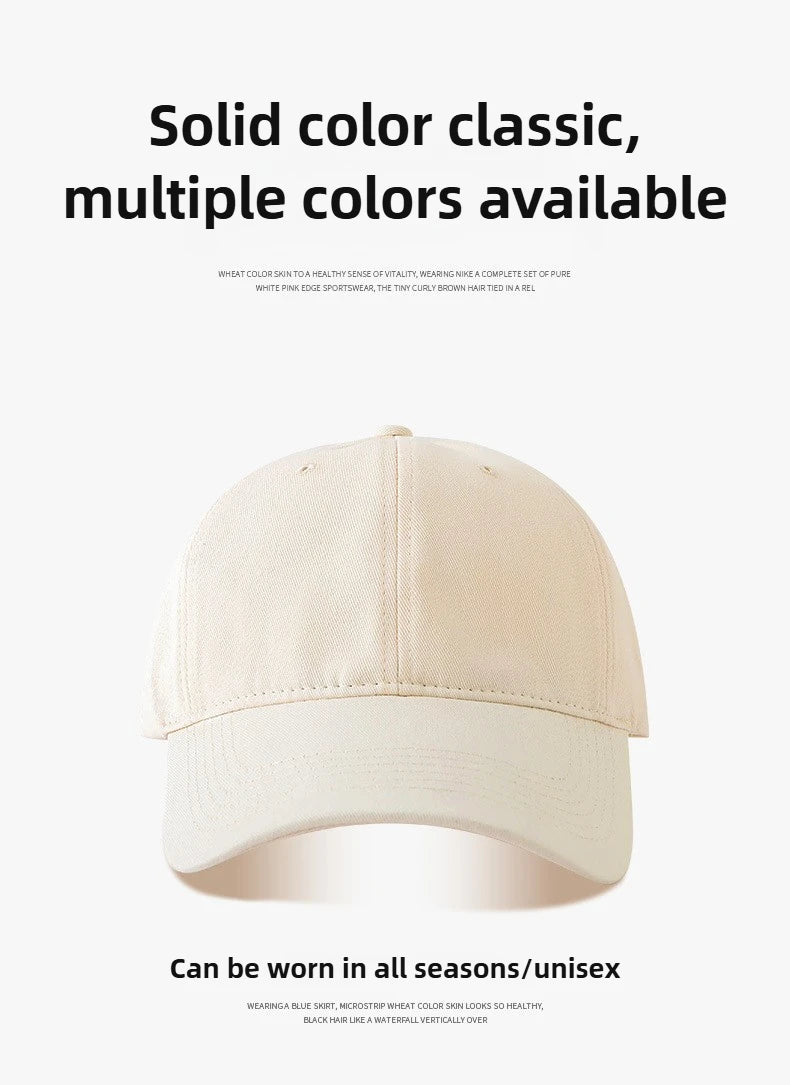 Big Size Baseball Caps Solid Color Big Head Soft Cotton Extra Large Size Women's Low Profile Golf Hats OverSize Caps For Men