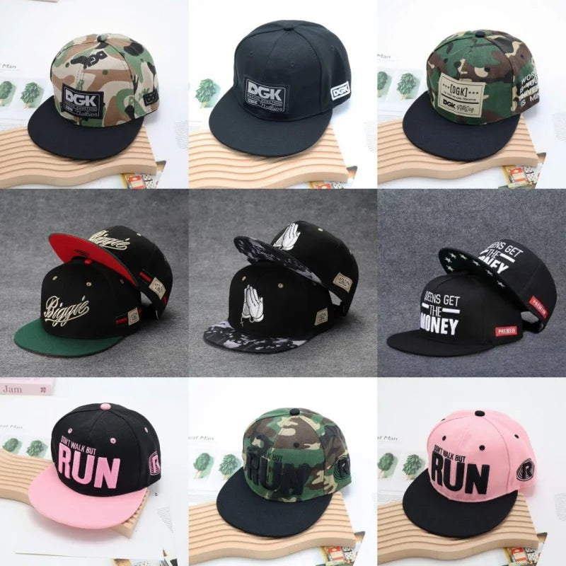 Men Snapback Hats Embroidered Fashion Hip Hop Baseball Cap For Adult adjustable Sports Leisure Caps Trucker Sunshade Caps