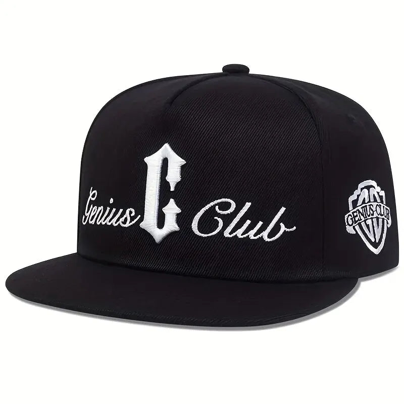 Unisex C Letter Side GENIUS CLUB Embroidery Hip-hop Hats Outdoor Adjustable Casual Baseball Caps Sunscreen Hat
