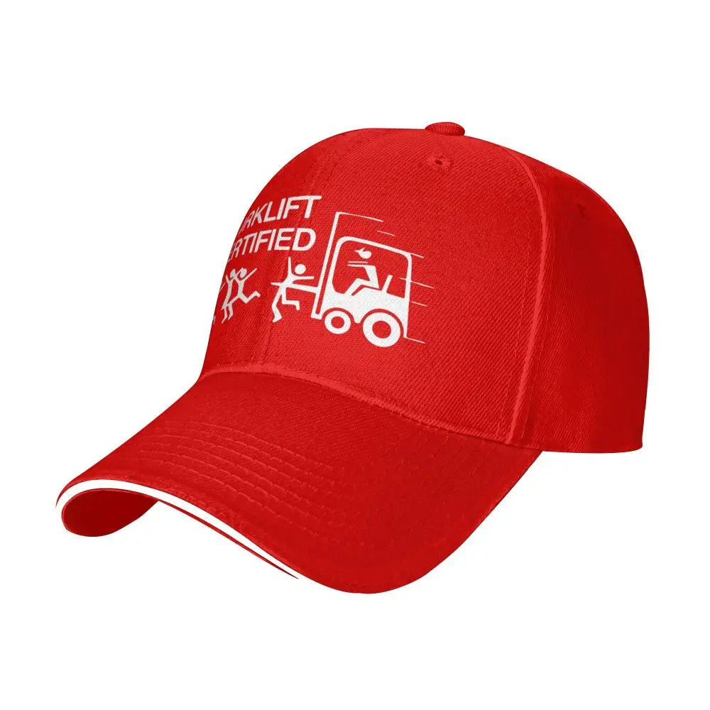 Baseball Caps Funny Forklift Operator Forklift Certified Casquette Outdoor Unisex Spring Caps