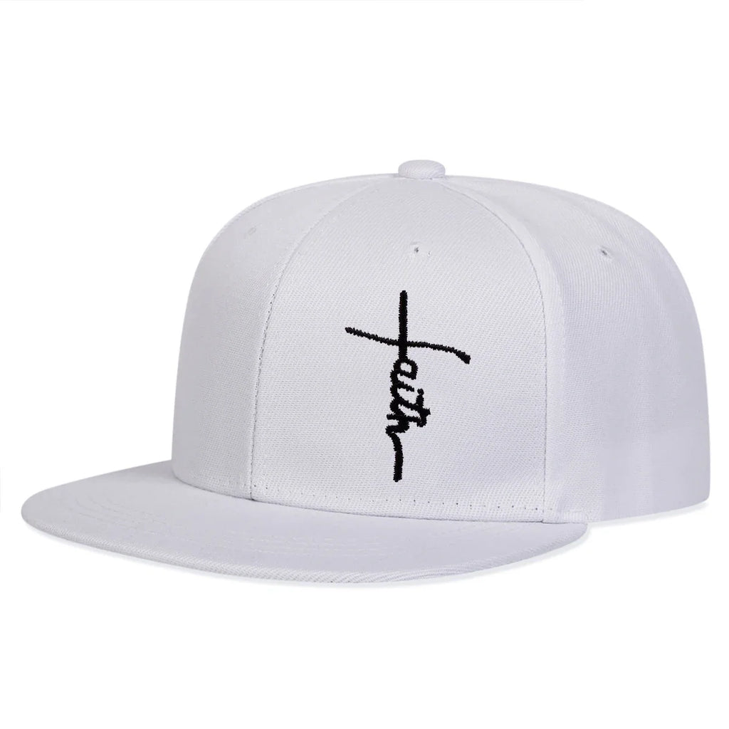Unisex Faith Letter Cross Embroidery Hip-hop Hats Spring Autumn Outdoor Adjustable Casual Baseball Caps Sunscreen Hat Sports Cap