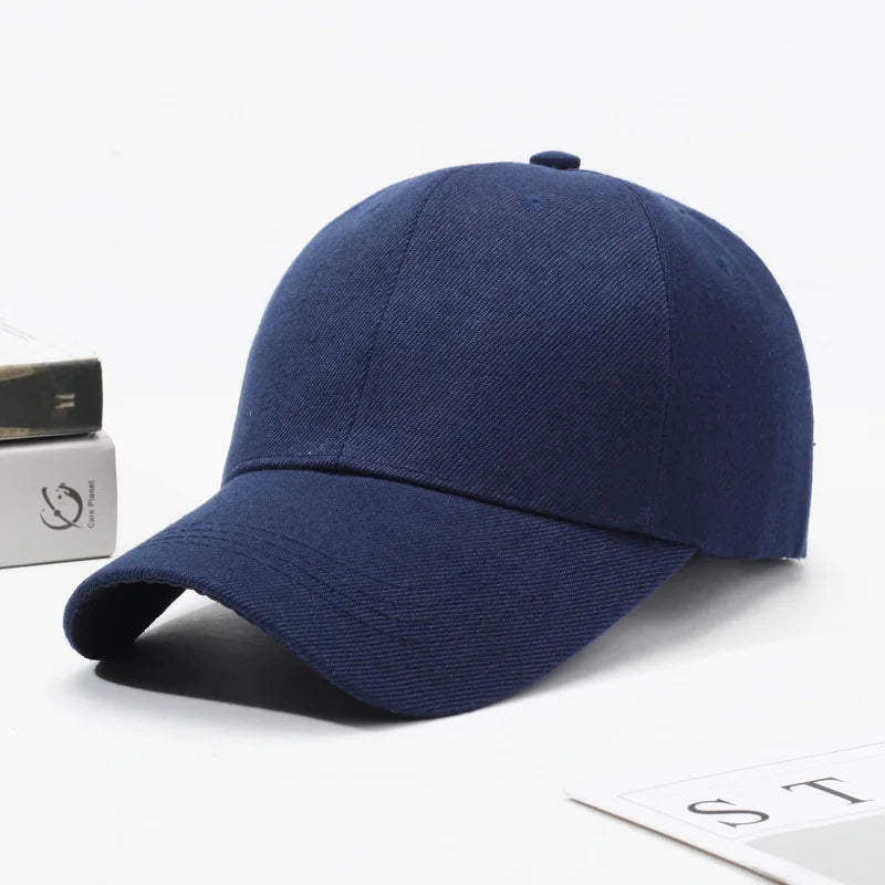 Black Cap Solid Color Baseball Cap Snapback Caps Casquette Hats Fitted Casual Gorras Hip Hop Dad Hats For Men Women Unisex