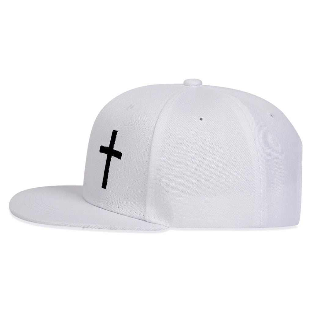 Unisex Cross Embroidery Hip-hop Hats Spring Autumn Outdoor Adjustable Casual Baseball Caps Sunscreen Hat