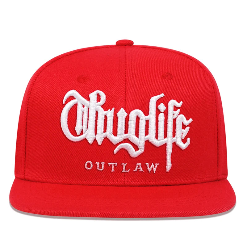 2025 Fashion Fastball CAP Thuglife Embroidery Hiphop Baseball Cap Snapback Hat Adult Outdoor Casual Sun Casual Bone Dropshipping