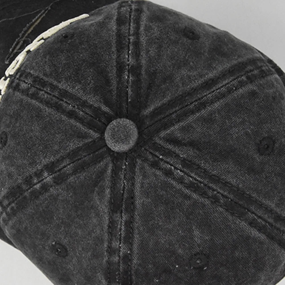 ORIGINAL THE BLACK Baseball Caps Embroidery Breathable Retro Unisex Comfort Trendy Fashion Summer Hat Sun Protection Streetwear
