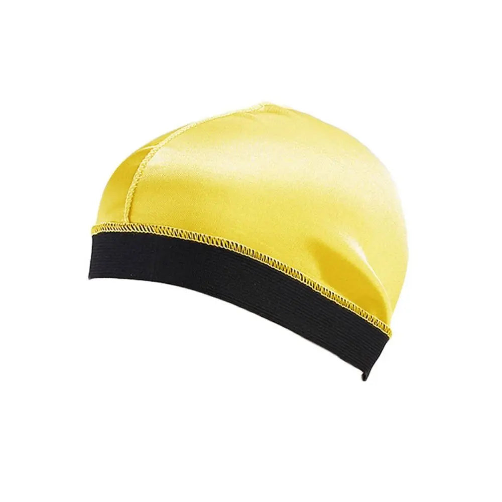 1PC Men Multicolo Durag Hats Wave Caps Head Wrap Solid Color Elastic Breathable Beanie Headwrap Bonnet Durag Cap For Male