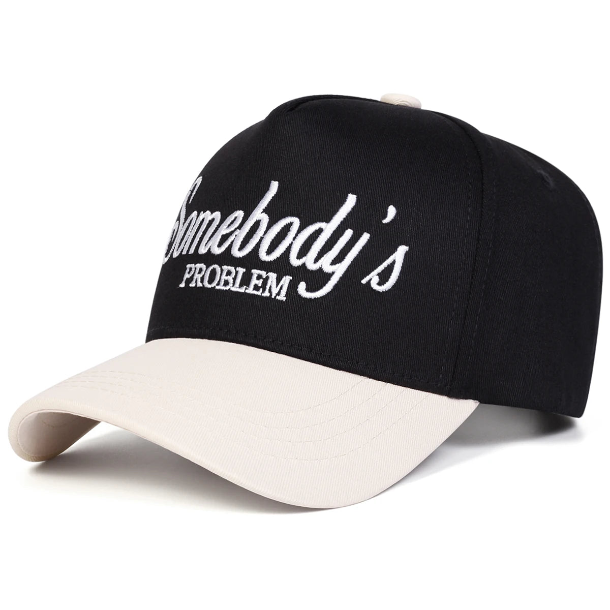 Unisex SOMEBODY'S PROBLEM Embroidery Baseball Caps Spring Autumn Outdoor Adjustable Casual Hats Sunscreen Hat Sports Cap