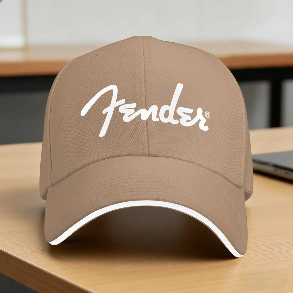 Fender Jimi Hendrix Electric Guitar Casual Baseball Cap Trucker Hat Summer High Quality Men Adult Trendy Baseball Caps