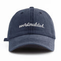 1 Pc Overstimulated. Embroidered Washed Baseball Cap, Classic Casual Stylish,Perfect Gift For Families And Friends