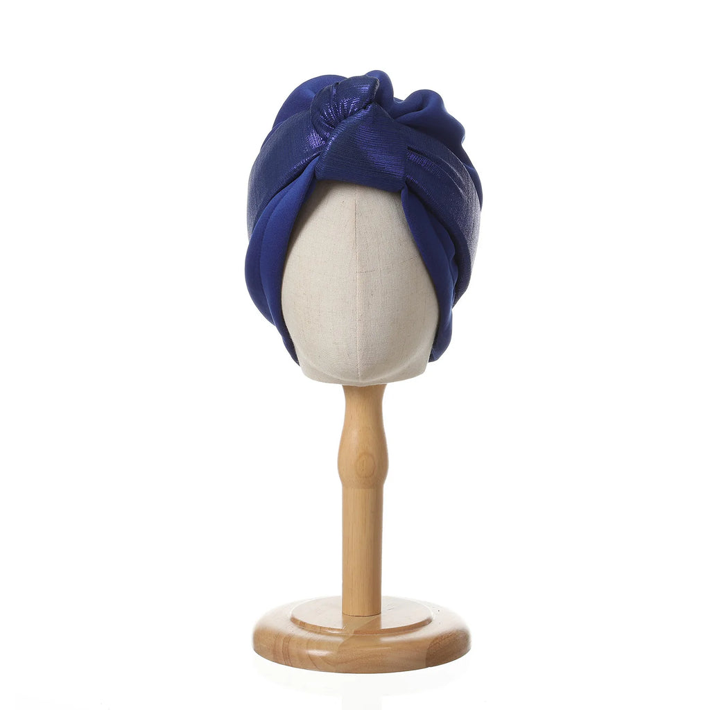 Bonnet For Women Cap Turban Folded Bud Exquisite Headscarf Casual Comfortable Fashion Versatile Warm Cross Hat Edge Wrinkle Lace