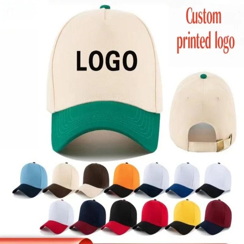5 Panel Custom Baseball Caps For Men personality customization Women Hat Hip Hop Bone Trucker Hats Outdoor Leisure Snapback