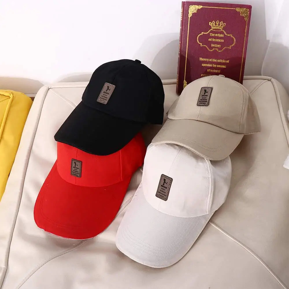 Snapback Korean Style Caps Hop Hip PU Leather Logo Golf Hat Men Baseball Caps Women Baseball Caps Letter Caps Baseball Caps