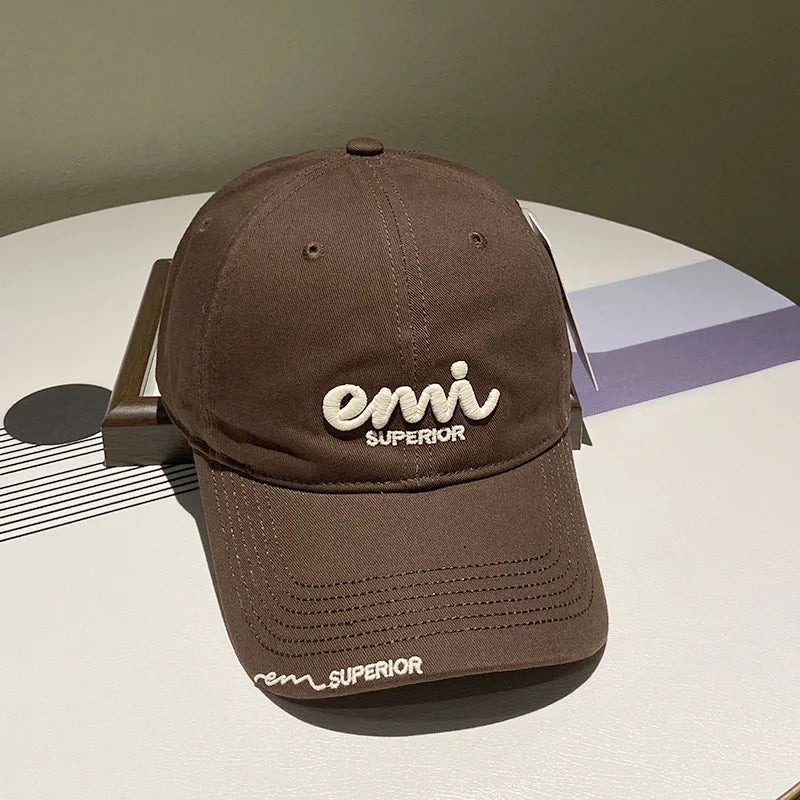 Trendy Embroidered Baseball Cap - Cotton Fabric,inner Lining, Unisex Style for Daily Wear