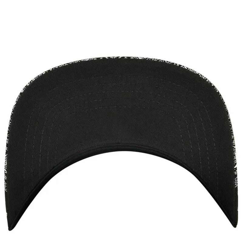 PANGKB Big C Paiz Allover Snapback Hat Paisley Bandanna Print Adults Outdoor Travel Hip Hop Headwear Sports Sun Baseball cap