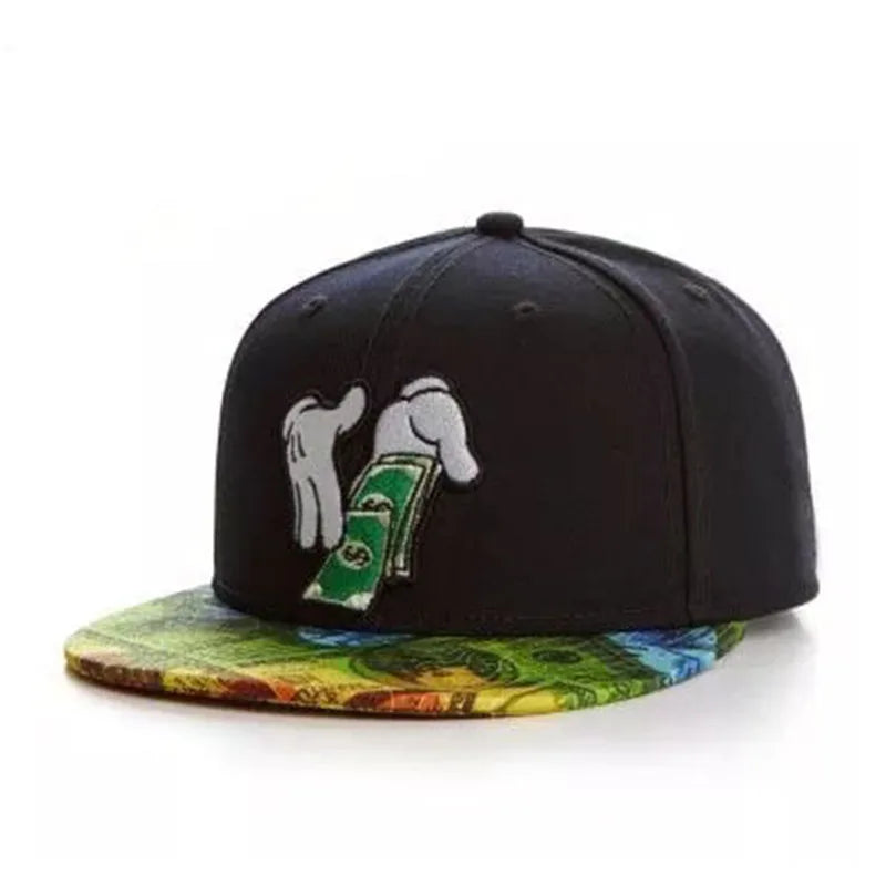 PANGKB Brand Delicioso Cap Cartoon Mordida Metal Munchies Cookie Blue Snapback Hat Adults Outdoor Travel Sun Baseball Sports cap
