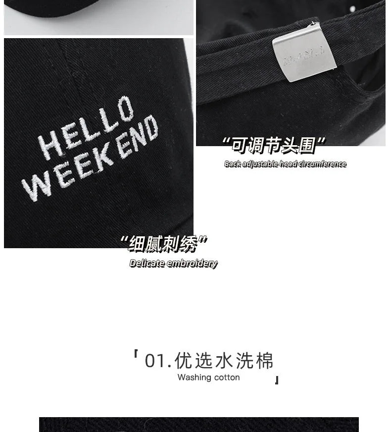 Women Baseball Cap Fashion Spring Summer Oversized Embroidered Letters Curved Brim Daily Wear Outdoor Sports For Big Head