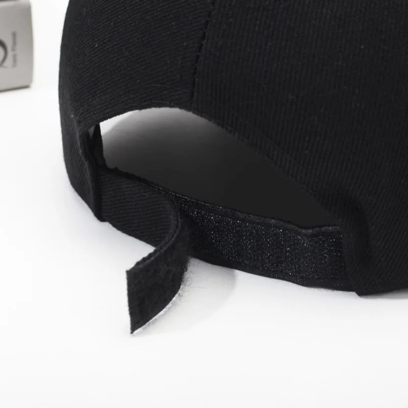 Black Cap Solid Color Baseball Cap Snapback Caps Casquette Hats Fitted Casual Gorras Hip Hop Dad Hats For Men Women Unisex