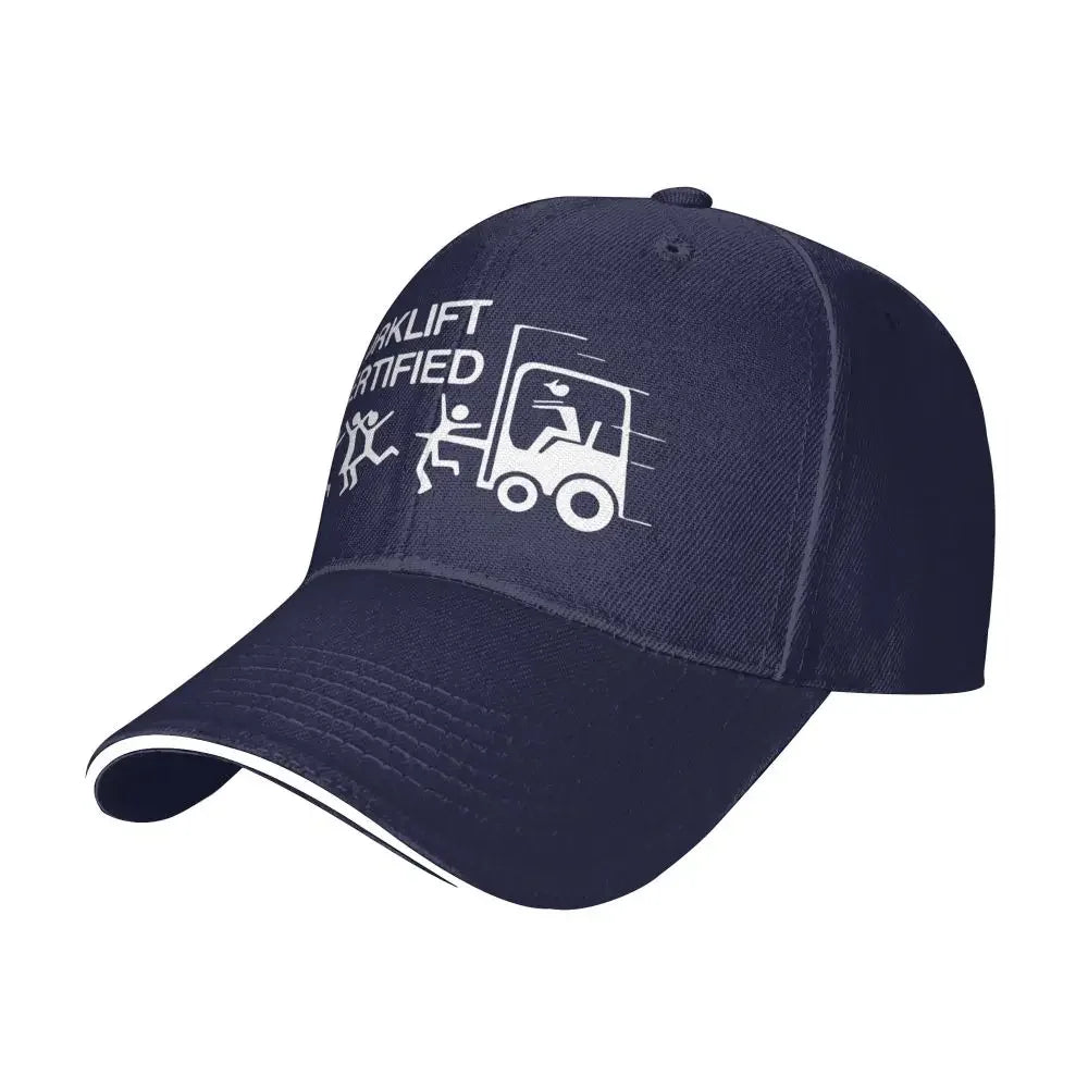 Baseball Caps Funny Forklift Operator Forklift Certified Casquette Outdoor Unisex Spring Caps