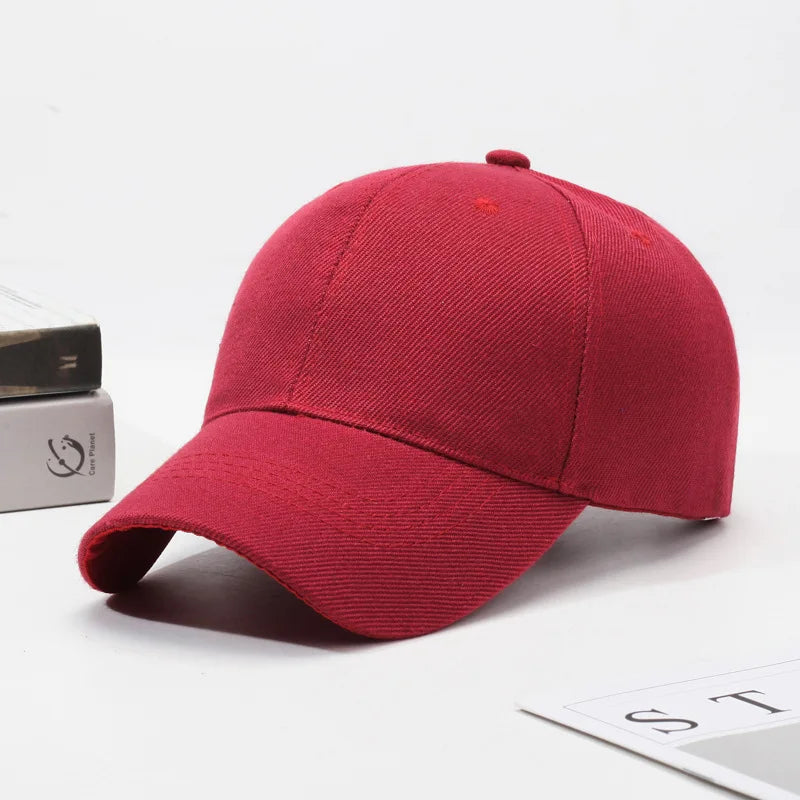 Black Cap Solid Color Baseball Cap Snapback Caps Casquette Hats Fitted Casual Gorras Hip Hop Dad Hats For Men Women Unisex