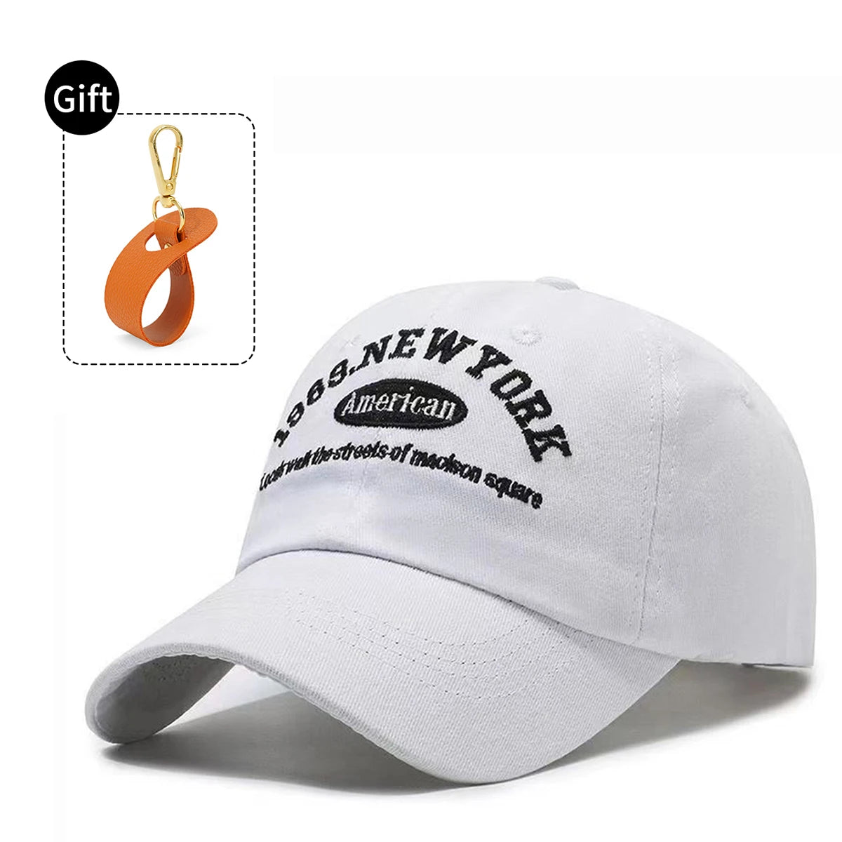 Baseball Caps for Men and Women, Wide Brim, Caps for Large Head Circumference, Small Sun Hats, Sunshade Embroidery, Free Hat Clip