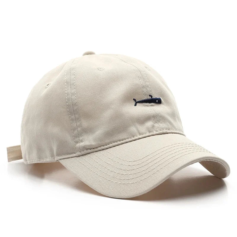 Retro Snapback Hat | Unisex Baseball Cap with Fish Embroidery | Lightweight Summer Visor | Adjustable Dad Hat for Men & Women‌