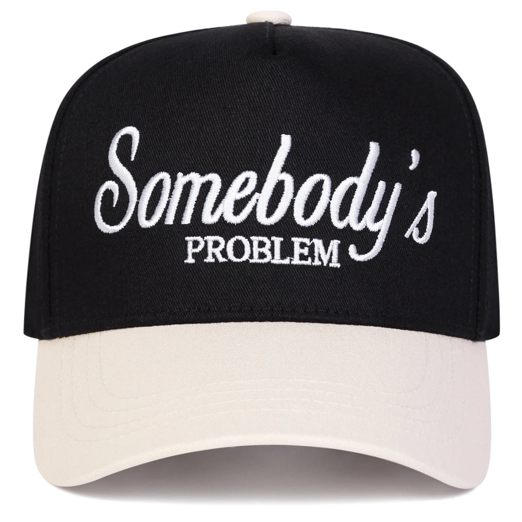 Unisex SOMEBODY'S PROBLEM Embroidery Baseball Caps Spring Autumn Outdoor Adjustable Casual Hats Sunscreen Hat Sports Cap