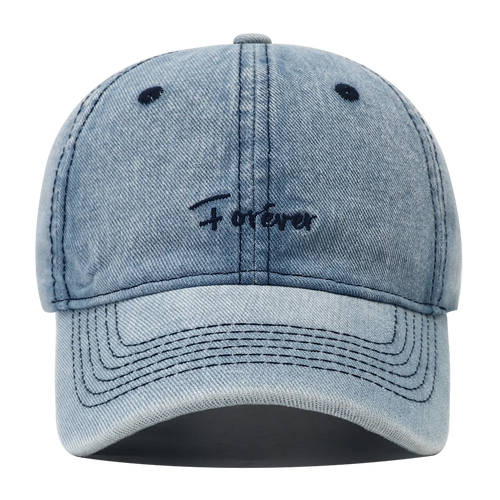 2023 New Designer Forever Embroidery Washed Baseball Cap Casquette Homme High Quality Y2k Denim Caps for Men Women Snapback Hats