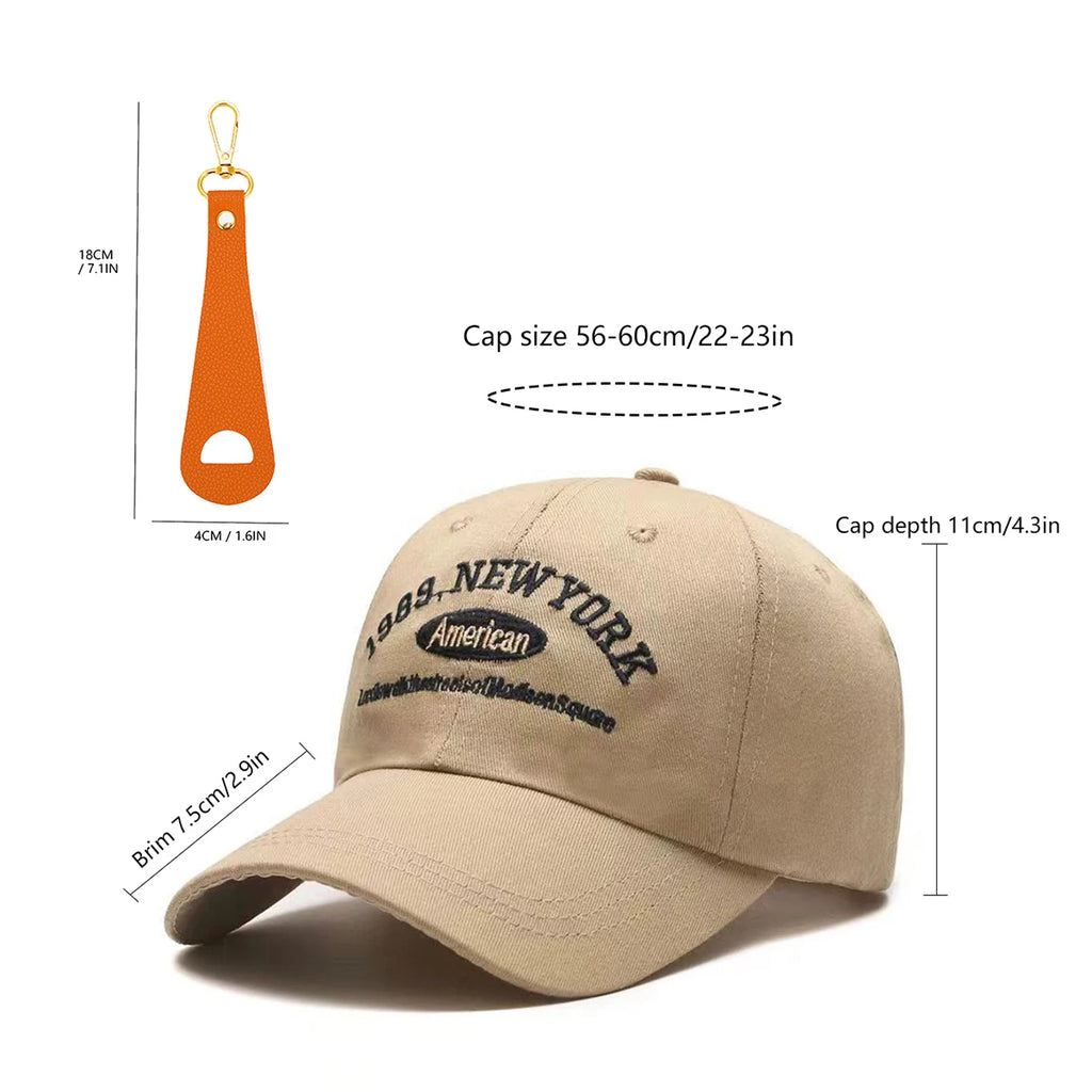 Baseball Caps for Men and Women, Wide Brim, Caps for Large Head Circumference, Small Sun Hats, Sunshade Embroidery, Free Hat Clip