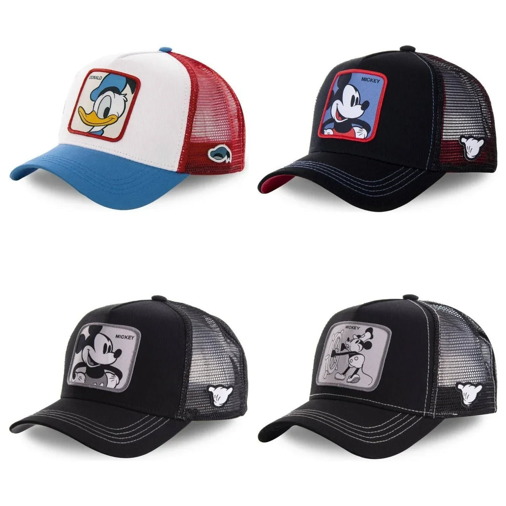 Anime Cartoon Snapback Baseball Cap for Men and Women High Quality Cotton Hip Hop Dad Hat Trucker Mesh Hat Dropshipping