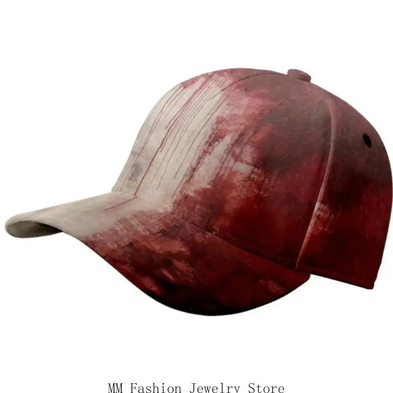 D0UB Spooky Halloween Blood Hat Scary Baseball Caps for Theme Parties Festival Event