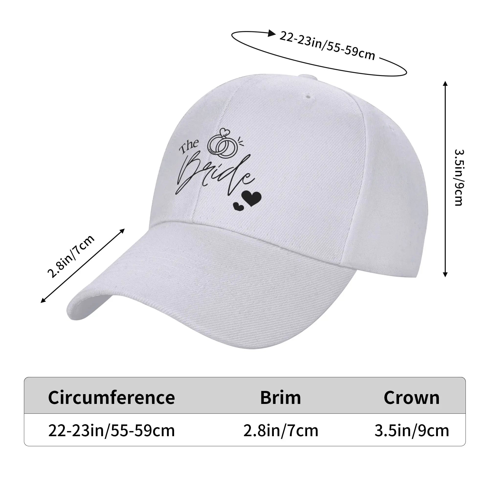 Bride & Team Bride Bachelorette Party  Casual Baseball Cap Summer  Trucker Hat Sun  Hats Female Male Stylish Baseball Caps