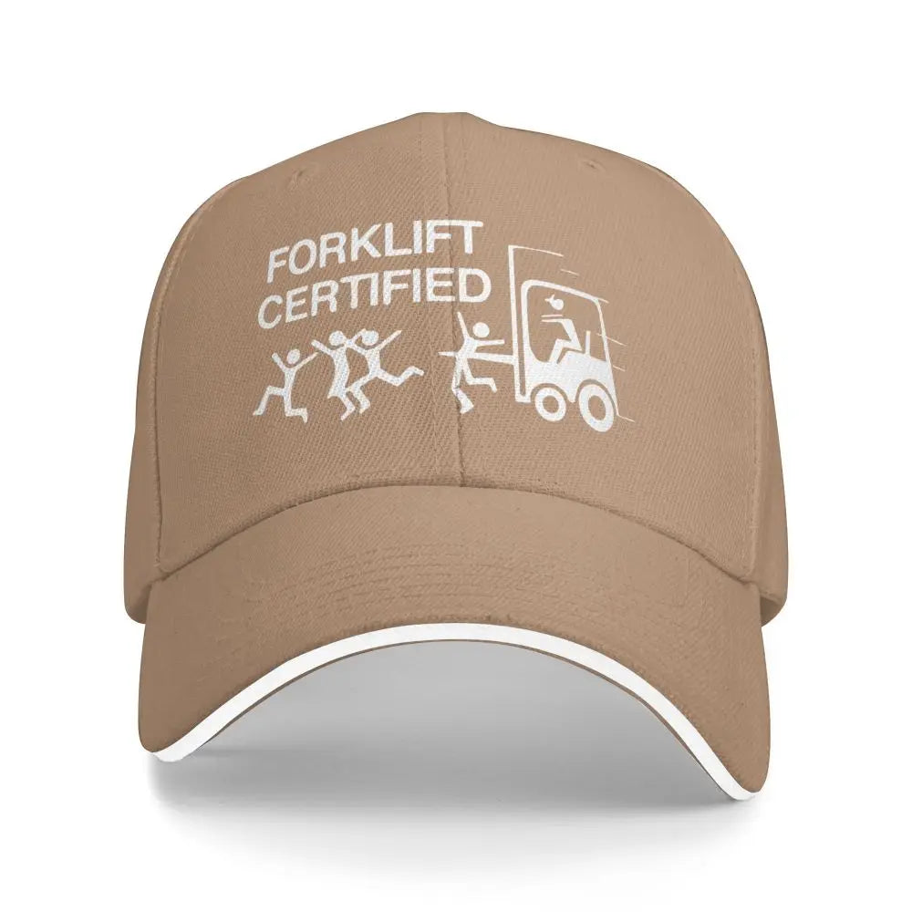 Baseball Caps Funny Forklift Operator Forklift Certified Casquette Outdoor Unisex Spring Caps