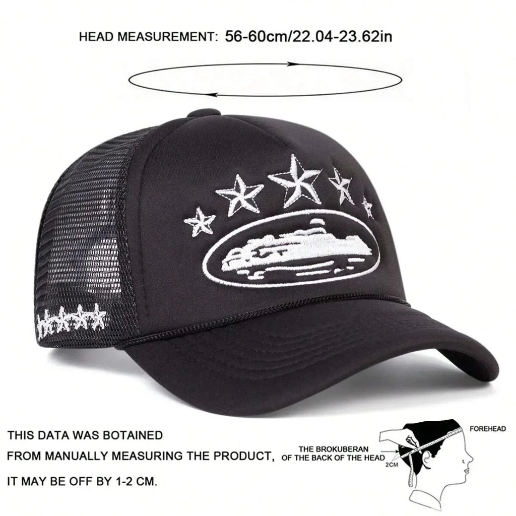 Letter Embroidery Baseball Hats New Unisex Hip Hop Breathable Personal Sunshade Mesh Versatile Street Fashion Trucker Caps