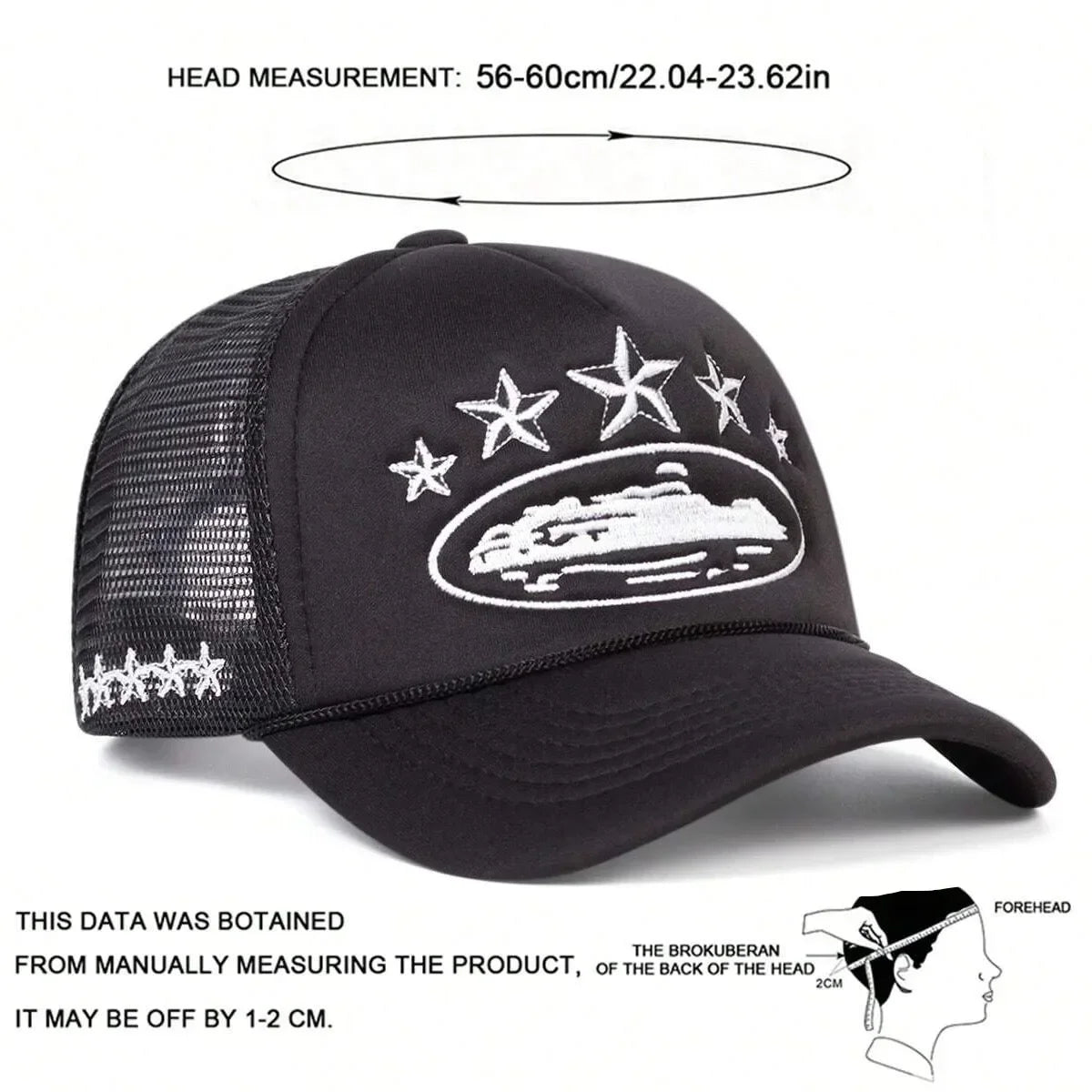 Letter Embroidery Baseball Hats New Unisex Hip Hop Breathable Personal Sunshade Mesh Versatile Street Fashion Trucker Caps