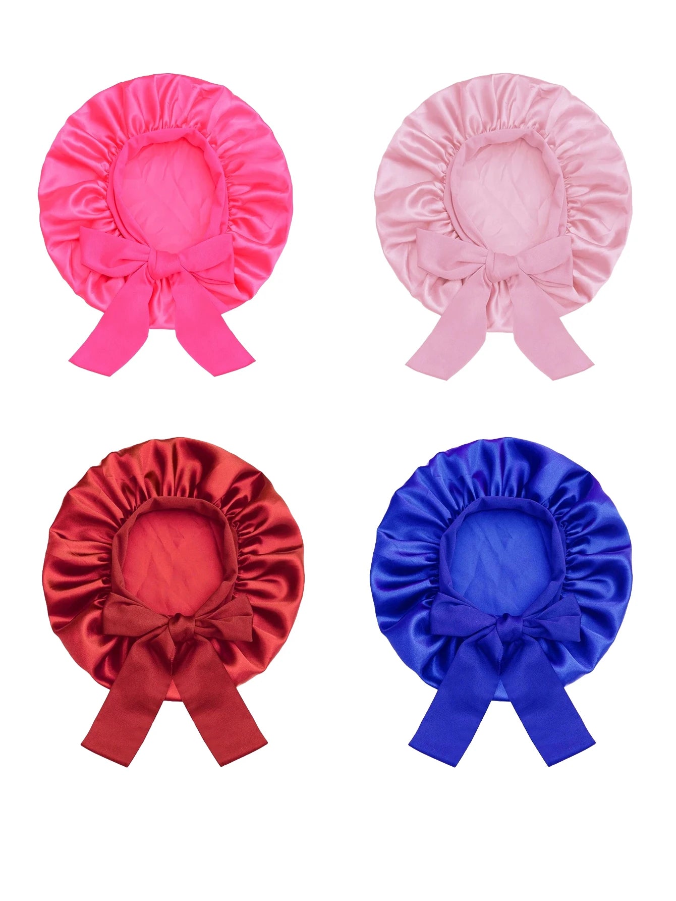 Bonnet for Kids, Kids Bonnets for Girls, Satin Silk Hair Bonnet for Sleeping, Soft Wide Band Sleep Cap for Curly Hair Braids