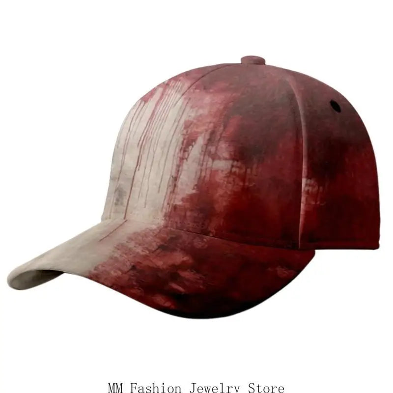D0UB Spooky Halloween Blood Hat Scary Baseball Caps for Theme Parties Festival Event