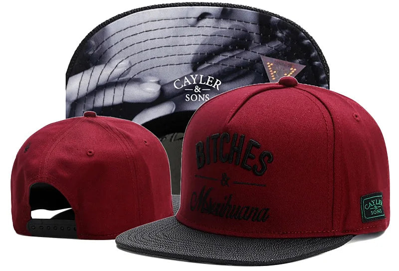 Snapback Hats for Men Hip Hop Style Hats Solid Baseball Hats Adjustable Snapback Cap Flat Brim Baseball Caps