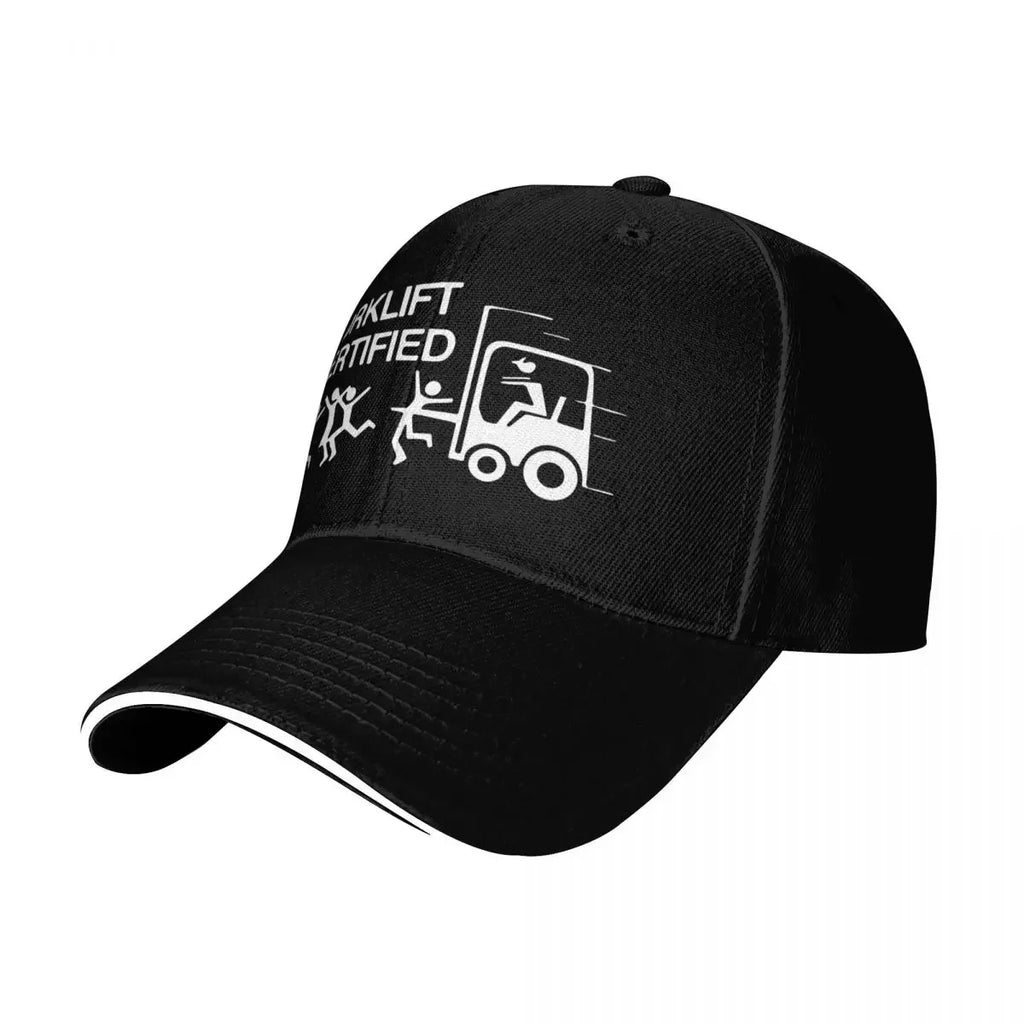 Baseball Caps Funny Forklift Operator Forklift Certified Casquette Outdoor Unisex Spring Caps