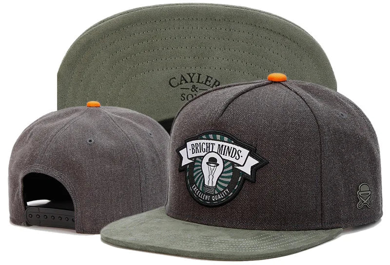 Snapback Hats for Men Hip Hop Style Hats Solid Baseball Hats Adjustable Snapback Cap Flat Brim Baseball Caps