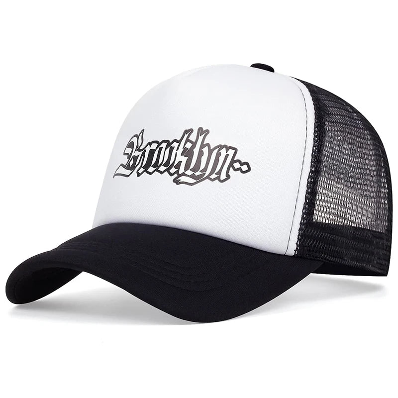 Unisex Brooklyn Letter Printed Baseball Net Caps Spring Summer Outdoor Adjustable Casual Hats Sunscreen Hat Sports Cap