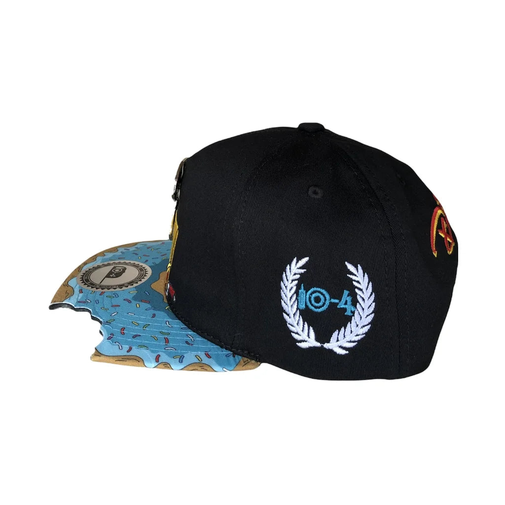 PANGKB Brand Delicioso Cap Cartoon Mordida Metal Munchies Cookie Blue Snapback Hat Adults Outdoor Travel Sun Baseball Sports cap