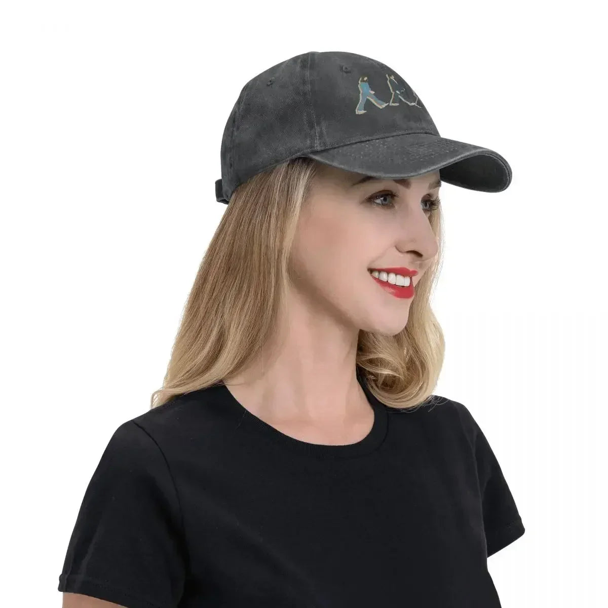 Casual Road Music The Beatle Baseball Caps Unisex Style Distressed Denim Headwear Outdoor Travel Adjustable Fit Hats Cap