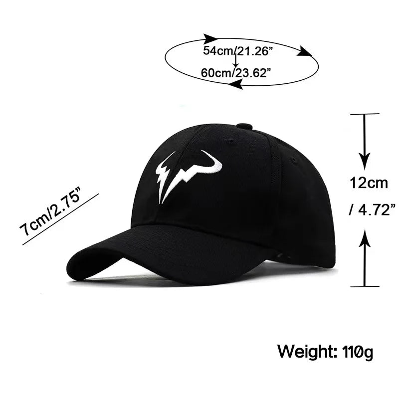 Baseball Caps for Men Women 100% Cotton Tennis Cap 3d Embroidery Snapback Casquette Homme Trucker Hat Gorras Boys Girls Outdoor