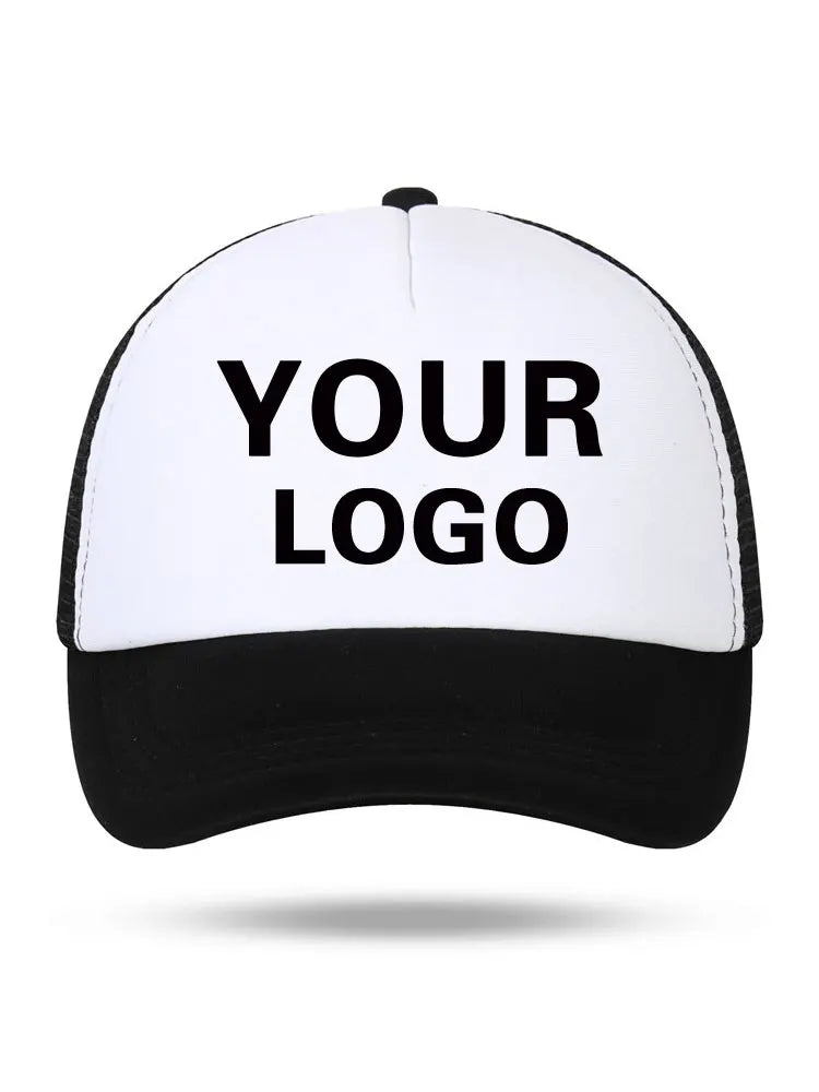Baseball Caps Custom DIY For Men Woman Hat Custom Logo Men's cap Print Text Design Trucker velcro Hat designer cap men
