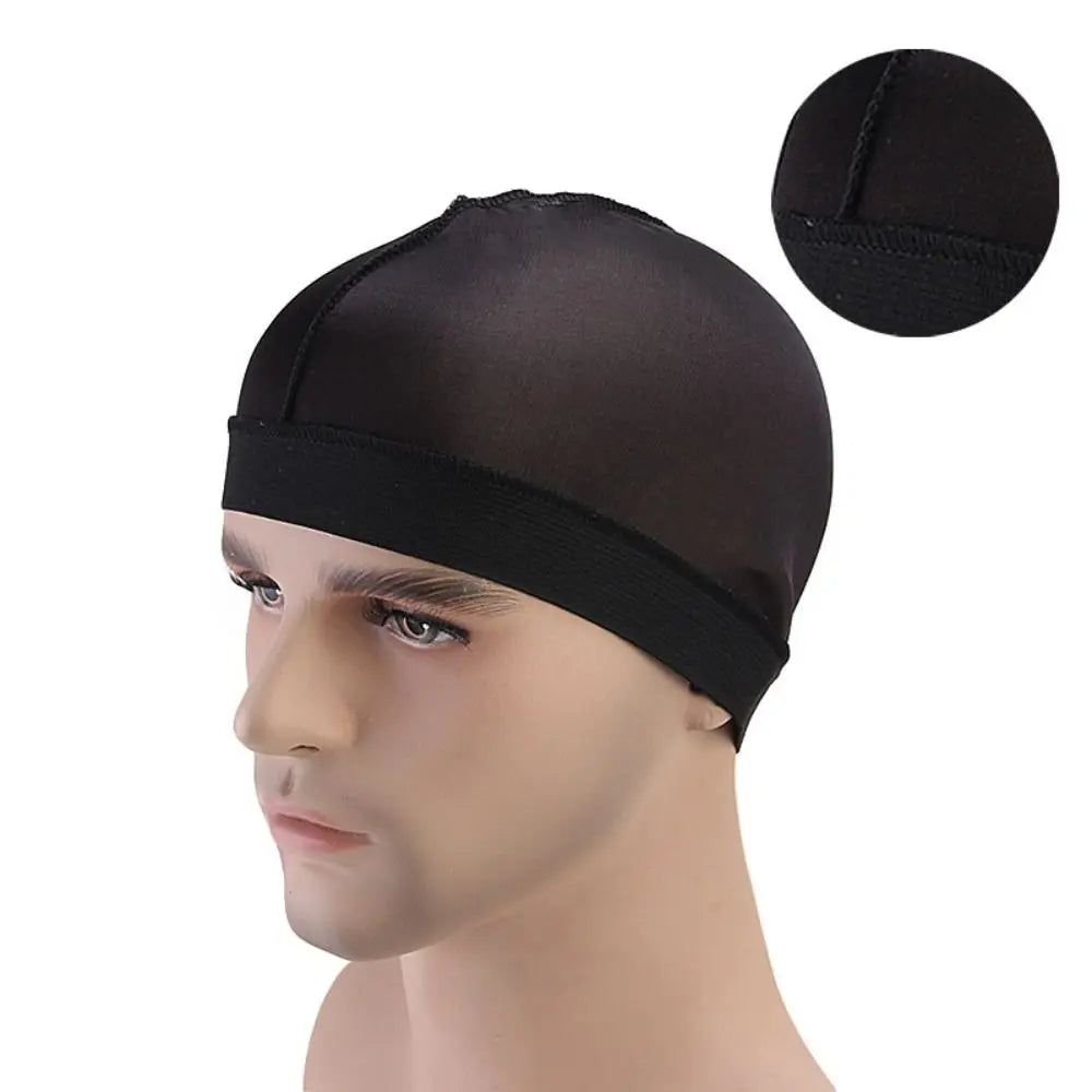 1PC Men Multicolo Durag Hat Wave Caps Head Wrap Solid Color Elastic Breathable Beanie Headwrap Bonnet Durag Cap For Male