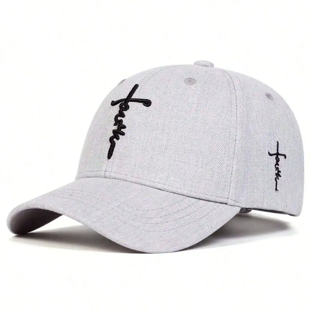 Casquette de Baseball Broderie Fashion Faith Hommes Femmes Printemps Été Chapeaux de Soleil Coton Snapback Unisexe Hip Hop Casquettes Trucker Gorras